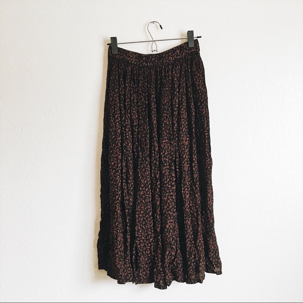 Vintage HerStyle Floral Midi Skirt
